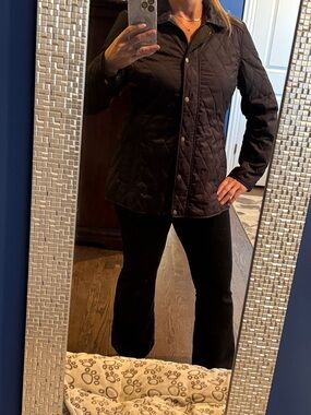 L.L.Bean Quilted Plaid-Lined Riding Jacket